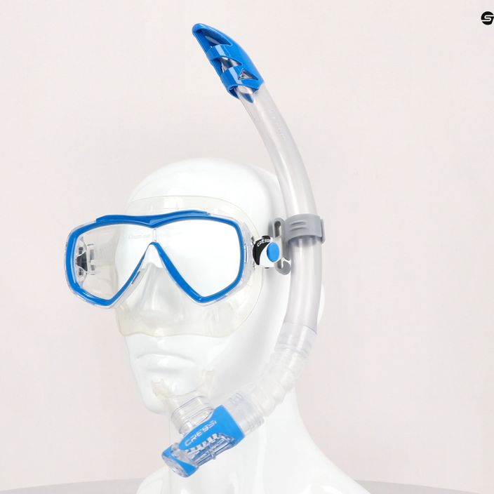 Zestaw do snorkelingu Cressi Estrella + Gamma clear/blue 5