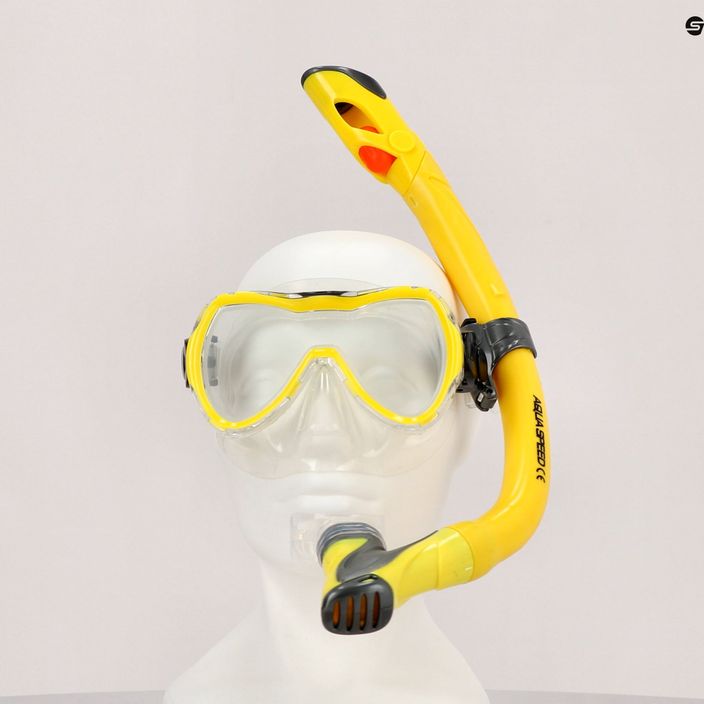 Zestaw do nurkowania dziecięcy AQUA-SPEED Enzo + Evo 2022 żółty 8