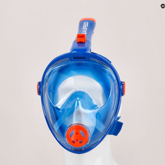 Maska pełnotwarzowa do snorkelingu dziecięca AQUA-SPEED Spectra 2.0 Kid niebieska 4