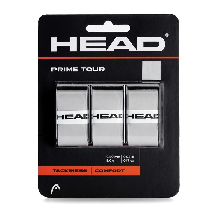 Owijki do rakiet tenisowych HEAD Prime Tour 3 szt. grey 2