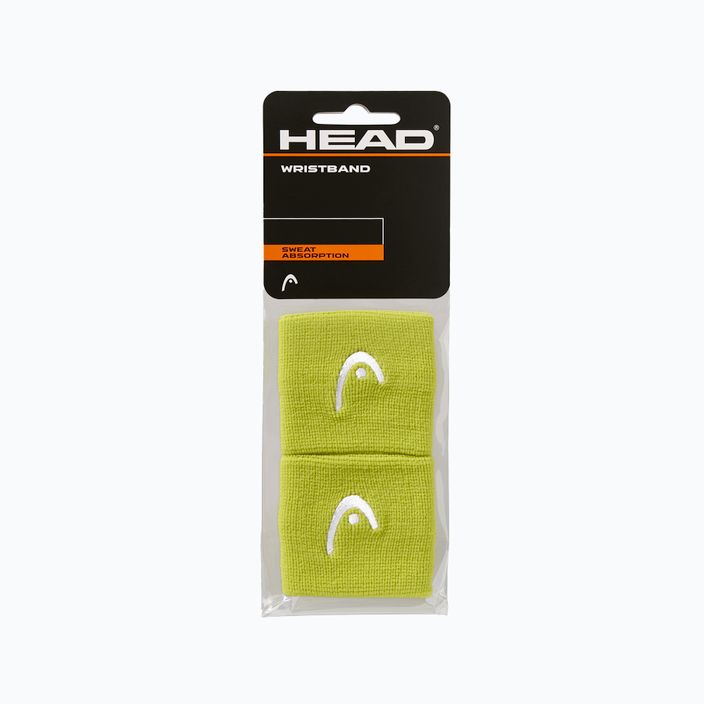 Frotki na nadgarstek HEAD Wristband 2.5" 2 szt. light green 3