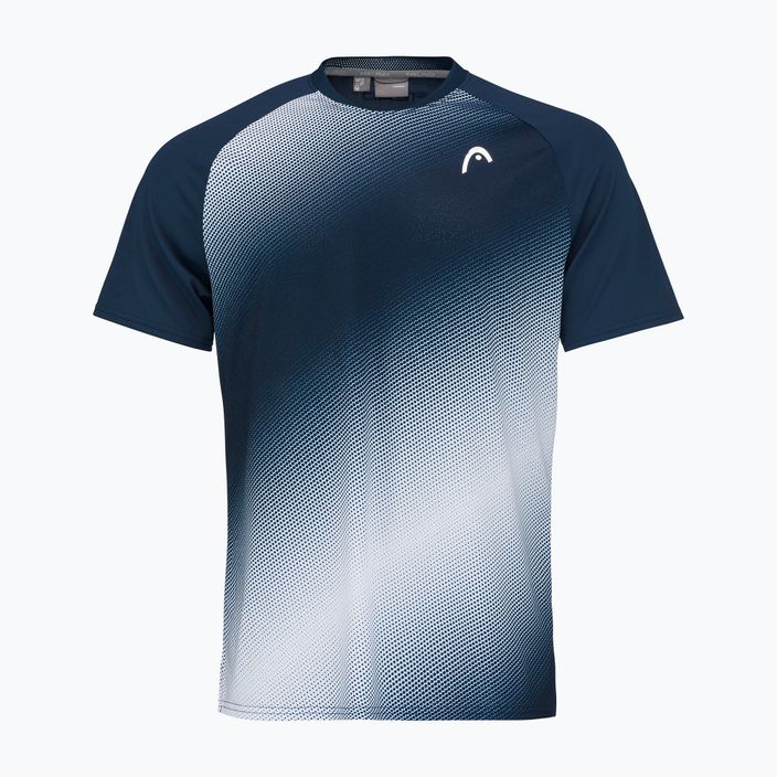Koszulka tenisowa męska HEAD Perf dark blue/print perf