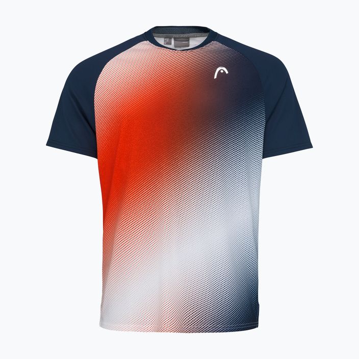 Koszulka tenisowa męska HEAD Perf print perf /tangerine