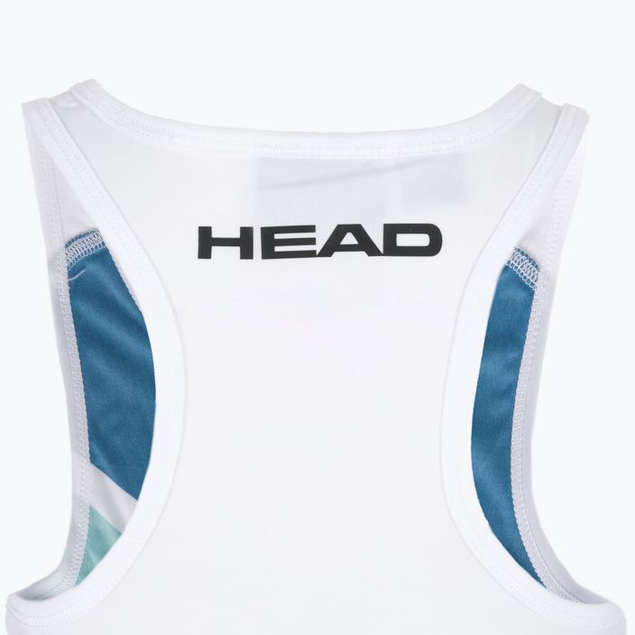 Koszulka tenisowa dziecięca HEAD Agility Tank Top print perf/nile green 4