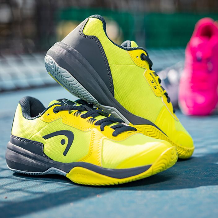 Buty do tenisa dziecięce HEAD Sprint 3.5 yellow/green 10