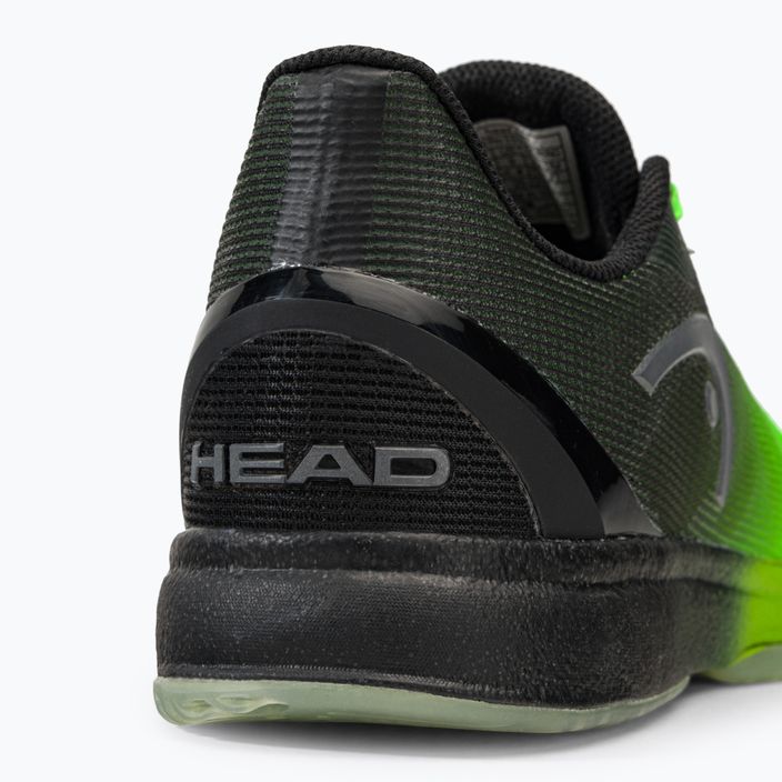 Buty do squasha HEAD Sprint Pro 3.5 Indoor black/neon green 9
