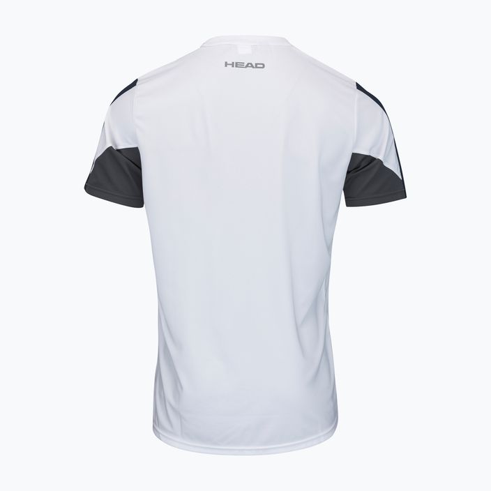 Koszulka tenisowa męska HEAD Club 22 Tech white/dark blue 2