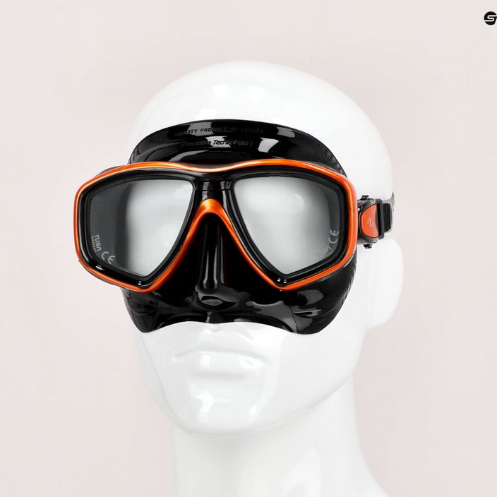 Maska do nurkowania TUSA Ceos czarna/pomarańczowa 4