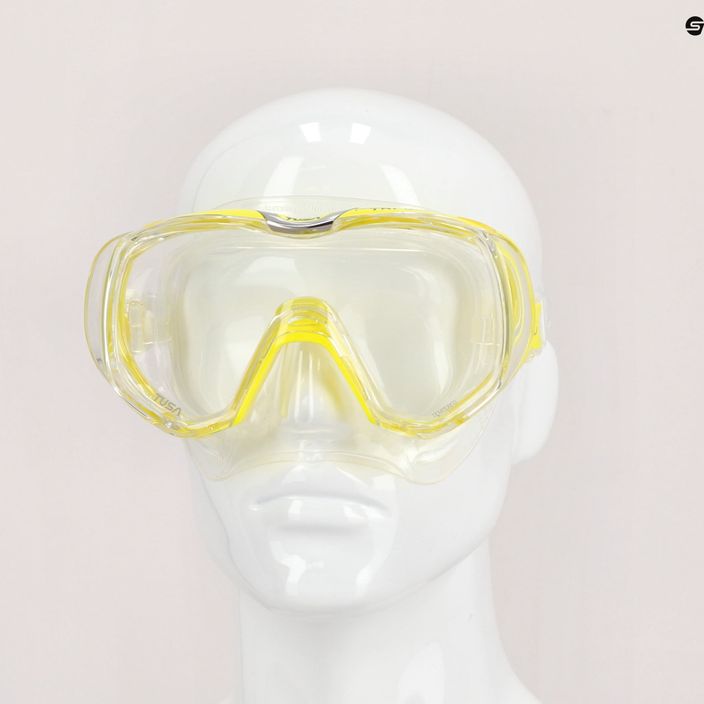 Maska do nurkowania TUSA Tri-Quest FD biała/żółta 4