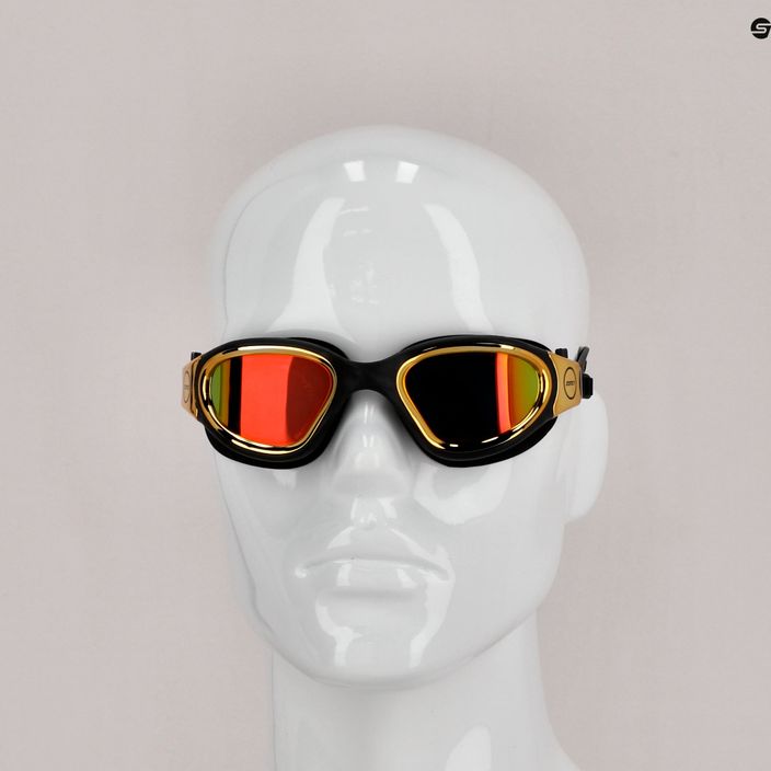 Okulary do pływania ZONE3 Vapour Polarized black/gold 7