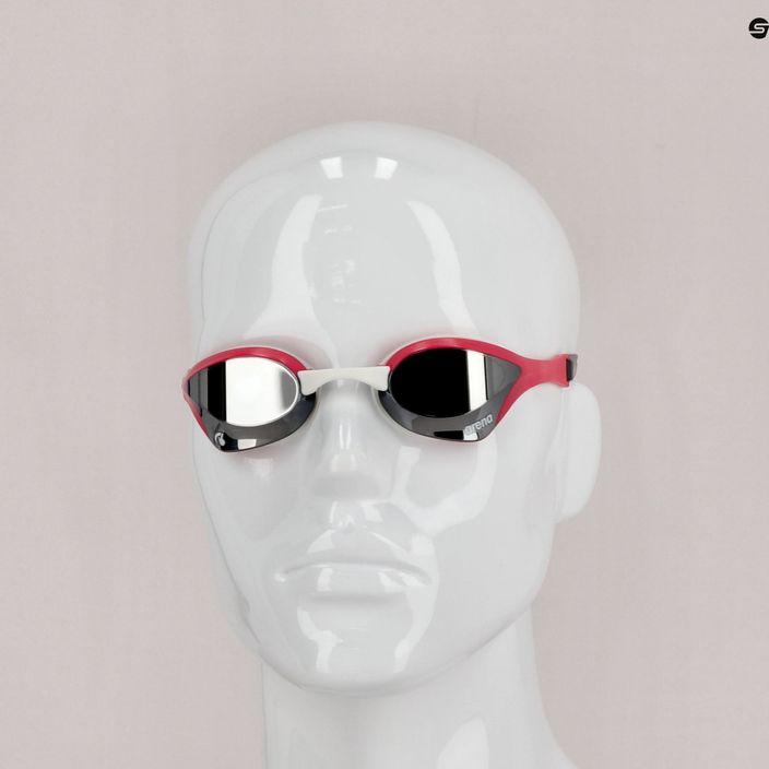 Okulary do pływania arena Cobra Ultra Swipe Mrirror silver/pink 3