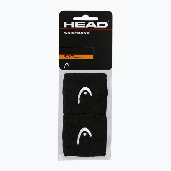 Frotki na nadgarstek HEAD Wristband 2.5" 2 szt. black 3