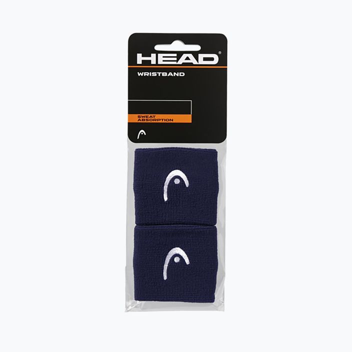 Frotki na nadgarstek HEAD Wristband 2.5" 2 szt. navy 2