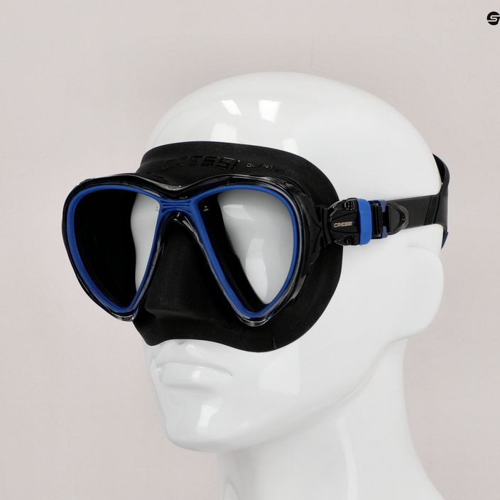 Maska do nurkowania Cressi Quantum czarno-niebieska DS515020 7
