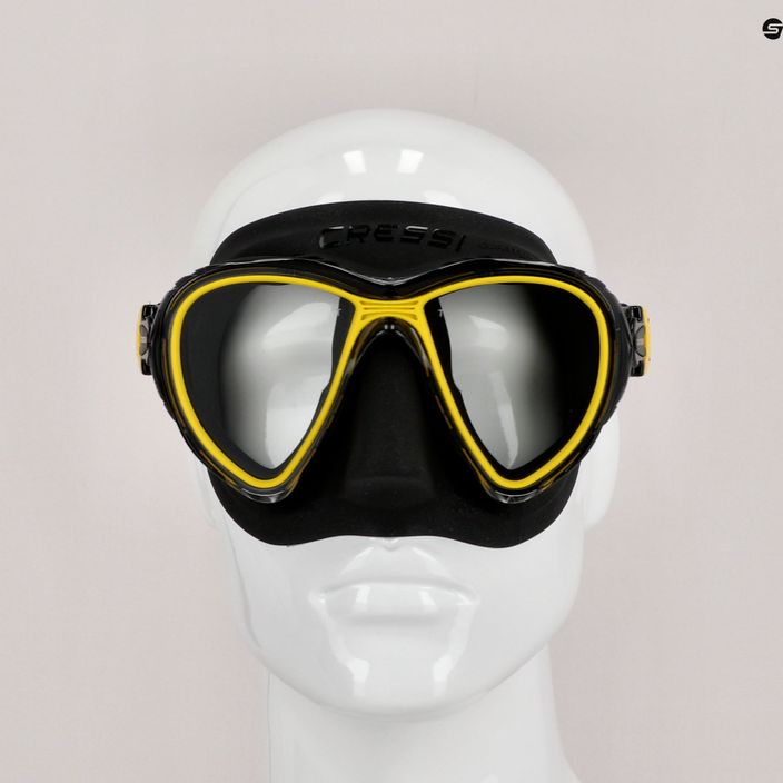 Maska do nurkowania Cressi Quantum czarno-żółta DS515010 7