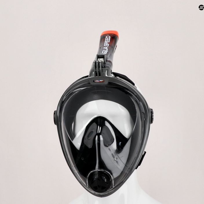 Maska pełnotwarzowa do snorkelingu AQUA-SPEED Spectra 2.0 czarna 7