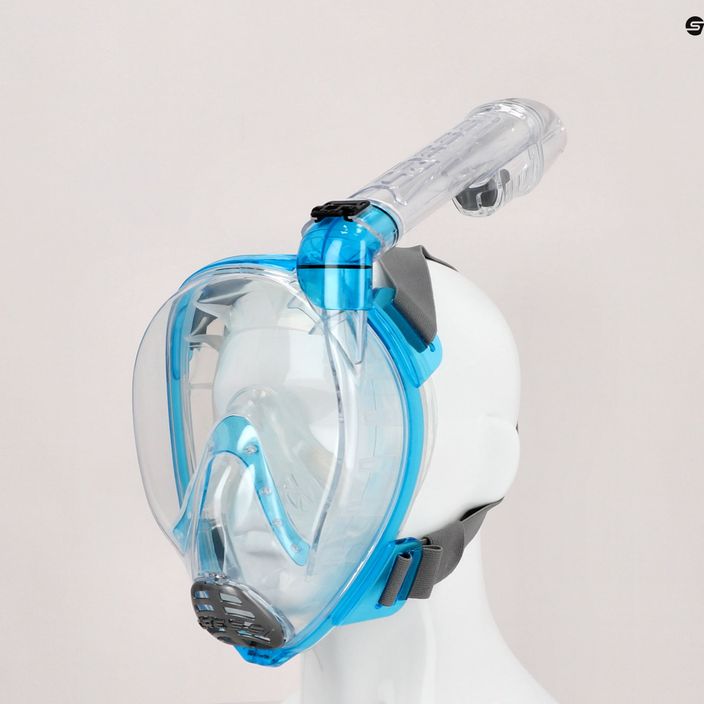 Maska pełnotwarzowa do snorkelingu Cressi Baron Full Face clear/aquamarine 5