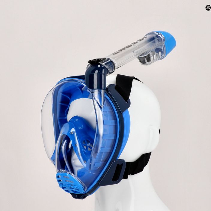 Maska pełnotwarzowa do snorkelingu Cressi Baron Full Face light blue/dark blue 3