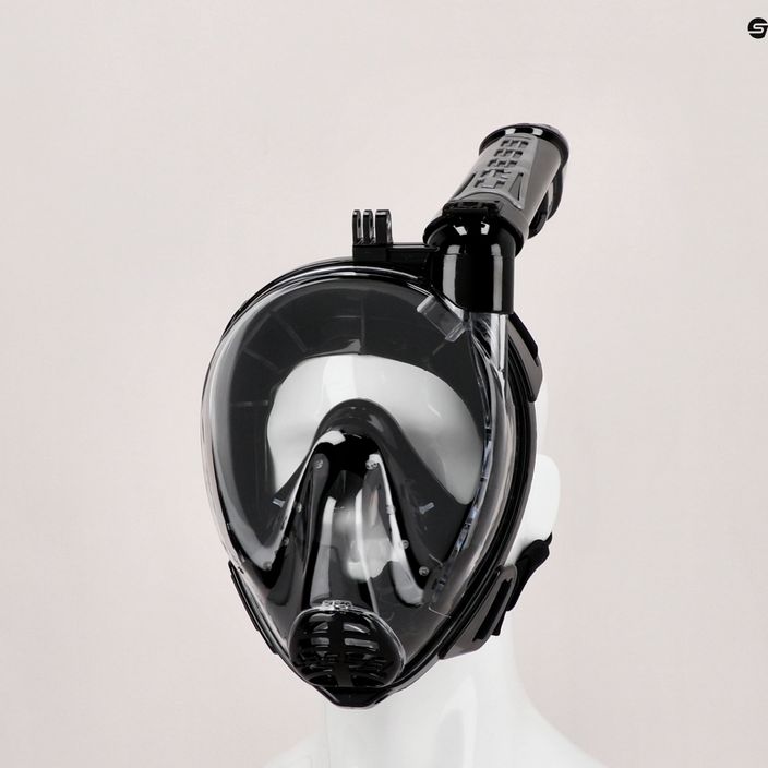 Maska pełnotwarzowa do snorkelingu Cressi Duke Action Full Face black/black 6