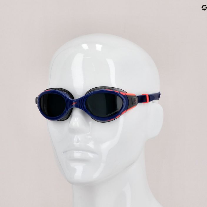 Okulary do pływania Speedo Futura Biofuse Flexiseal Tri nvy/phoenix red/charcoal 7