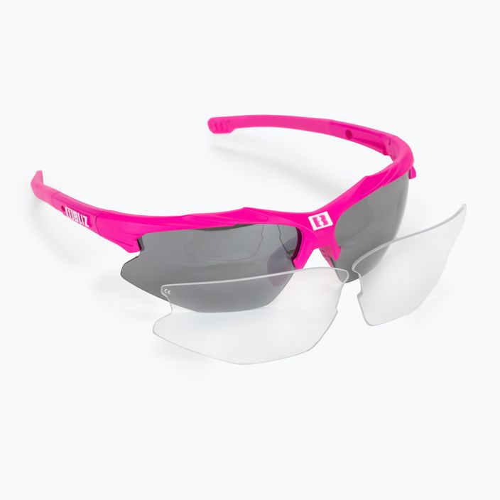 Okulary rowerowe Bliz Hybrid Small pink/smoke silver mirror 52808-41 6