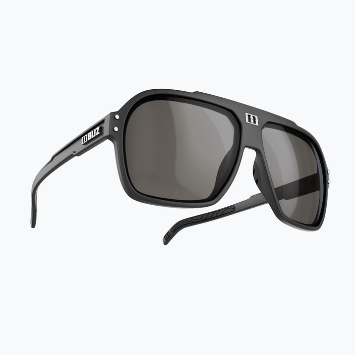 Okulary przeciwsłoneczne Bliz Targa matt black/smoke silver mirror 2