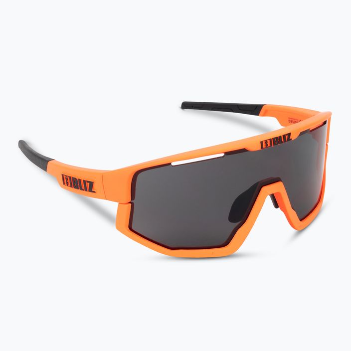 Okulary przeciwsłoneczne Bliz Fusion matt neon orange/smoke