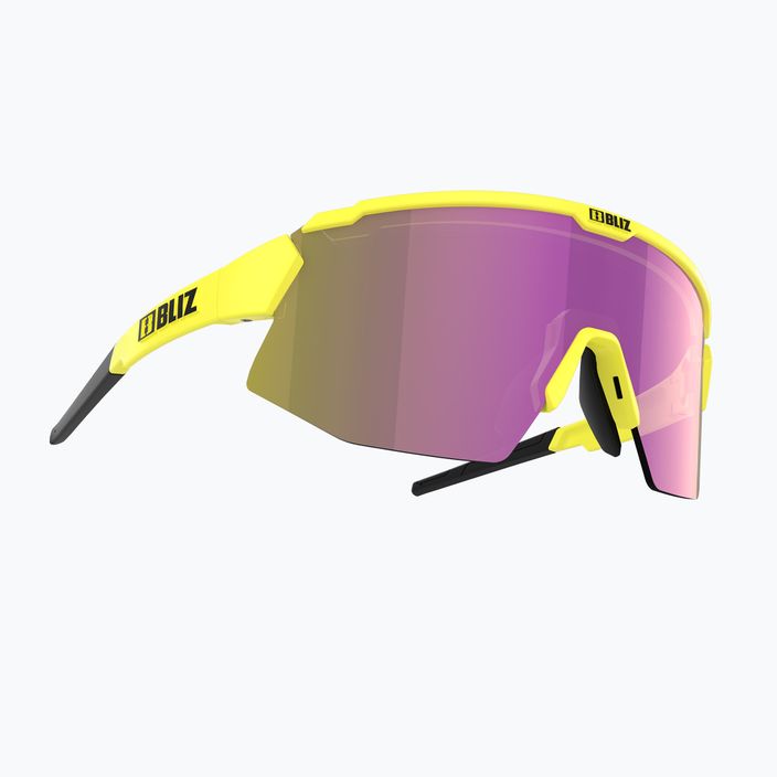 Okulary przeciwsłoneczne Bliz Breeze matt neon yellow/brown purple multi/pink