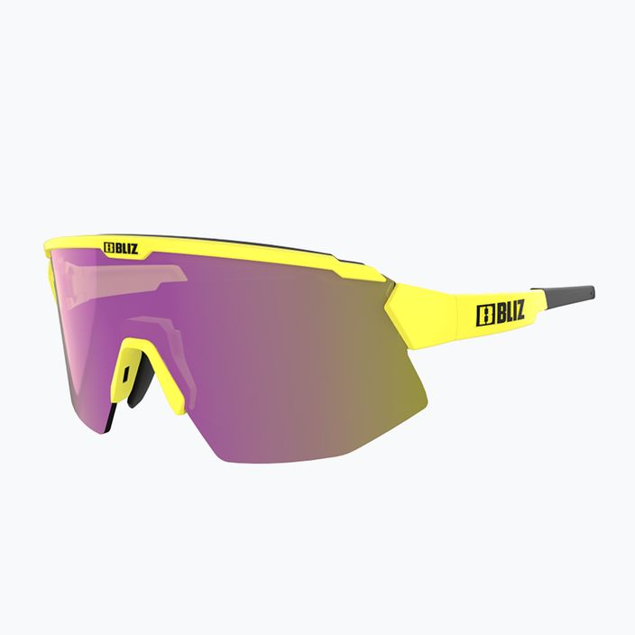 Okulary przeciwsłoneczne Bliz Breeze matt neon yellow/brown purple multi/pink 2
