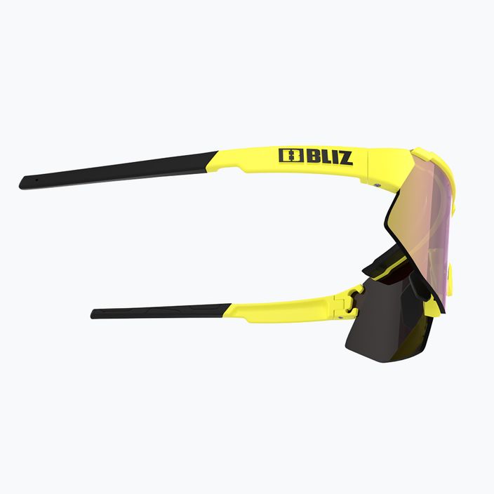 Okulary przeciwsłoneczne Bliz Breeze matt neon yellow/brown purple multi/pink 4
