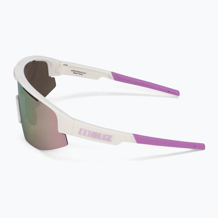 Okulary przeciwsłoneczne Bliz Matrix matt white purple logo/brown pink multi 4