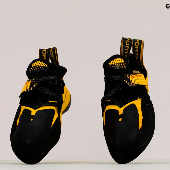 Buty wspinaczkowe męskie La Sportiva Solution Comp black/yellow 9