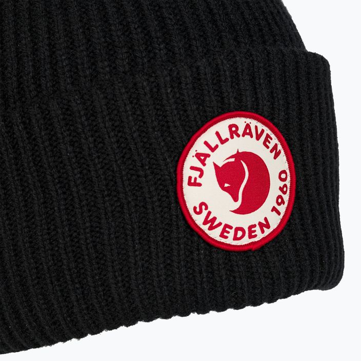 Czapka zimowa Fjällräven 1960 Logo Hat black 4