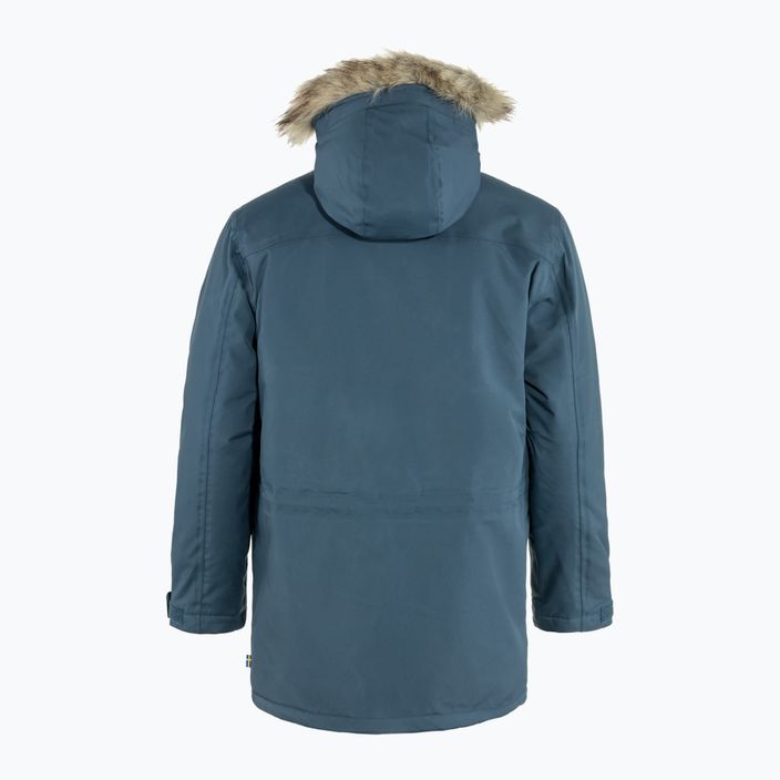 Kurtka zimowa męska Fjällräven Nuuk Parka mountain blue 2