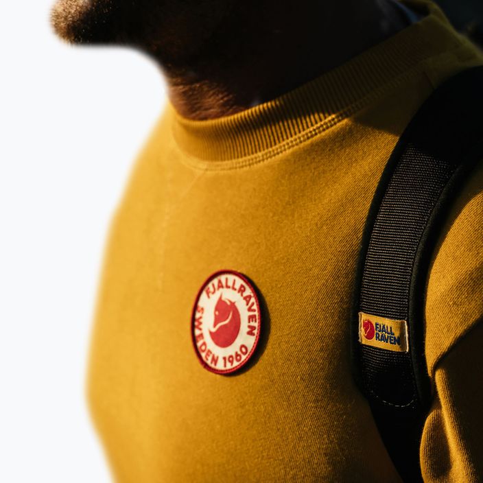 Bluza trekkingowa męska Fjällräven 1960 Logo Badge Sweater 161 mustard yellow 5