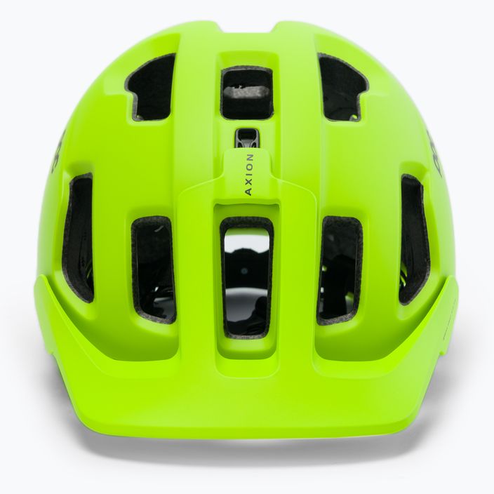 Kask rowerowy POC Axion SPIN fluorescent yellow/green matt 2