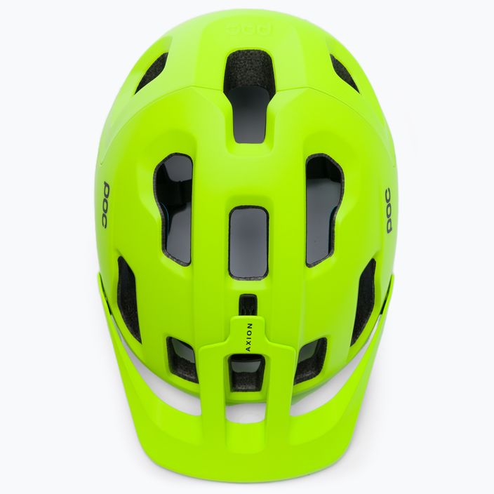 Kask rowerowy POC Axion SPIN fluorescent yellow/green matt 6