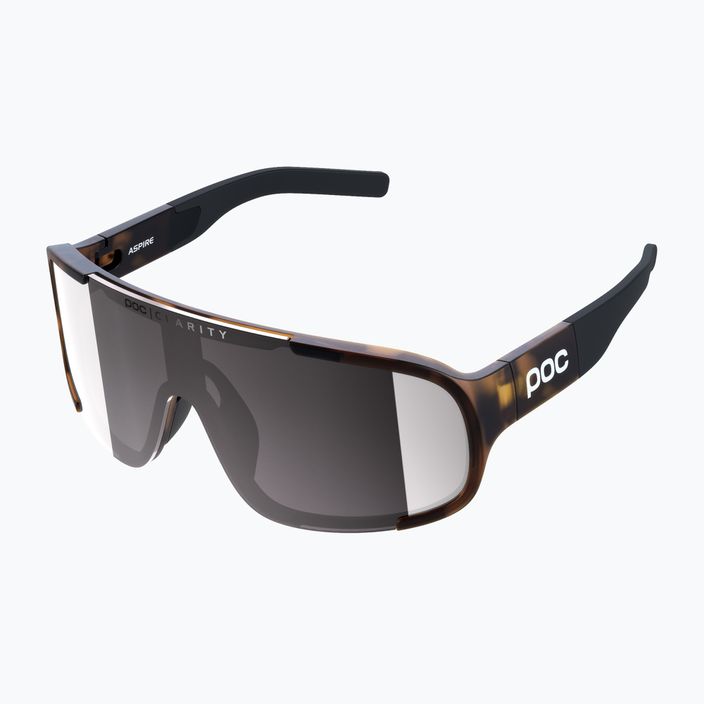 Okulary przeciwsłoneczne POC Aspire tortoise brown/clarity road/sunny silver