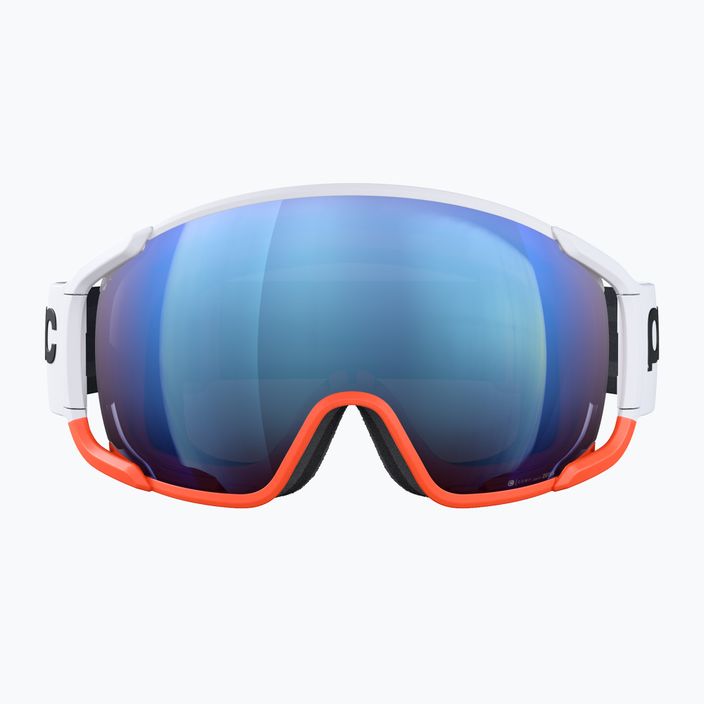 Gogle narciarskie POC Zonula Race hydrogen white/zink orange/partly blue 2