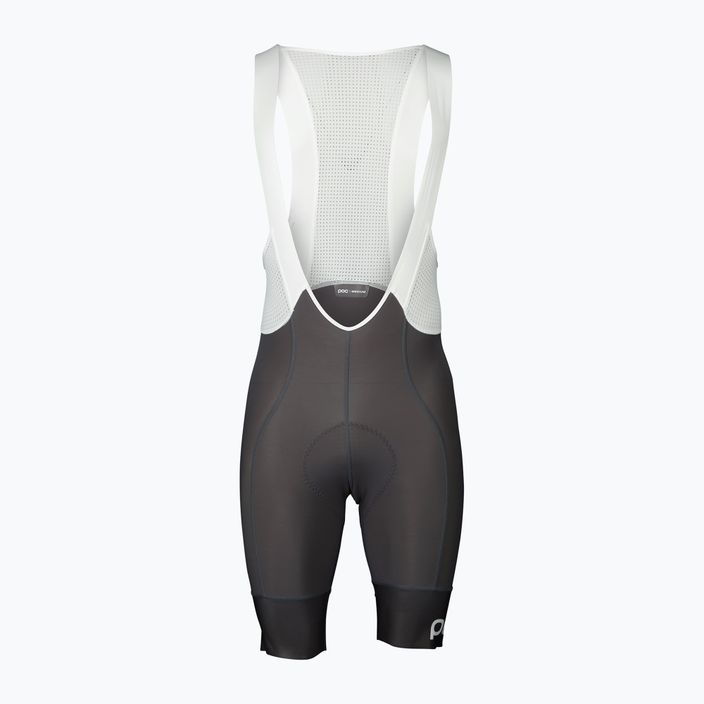 Spodenki rowerowe męskie POC Essential Road VPDs Bib Shorts sylvanite grey / hydrogen white