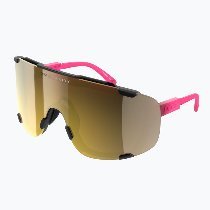 Okulary przeciwsłoneczne POC Devour fluo pink/uranium black translucent/clarity road gold 6