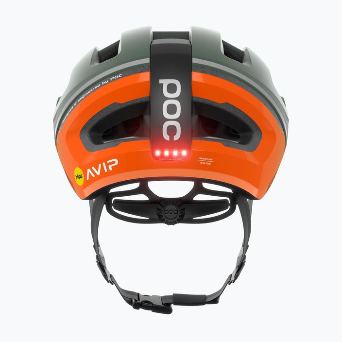 Kask rowerowy POC Omne Beacon MIPS fluorescent orange avip/epidote green matt 7