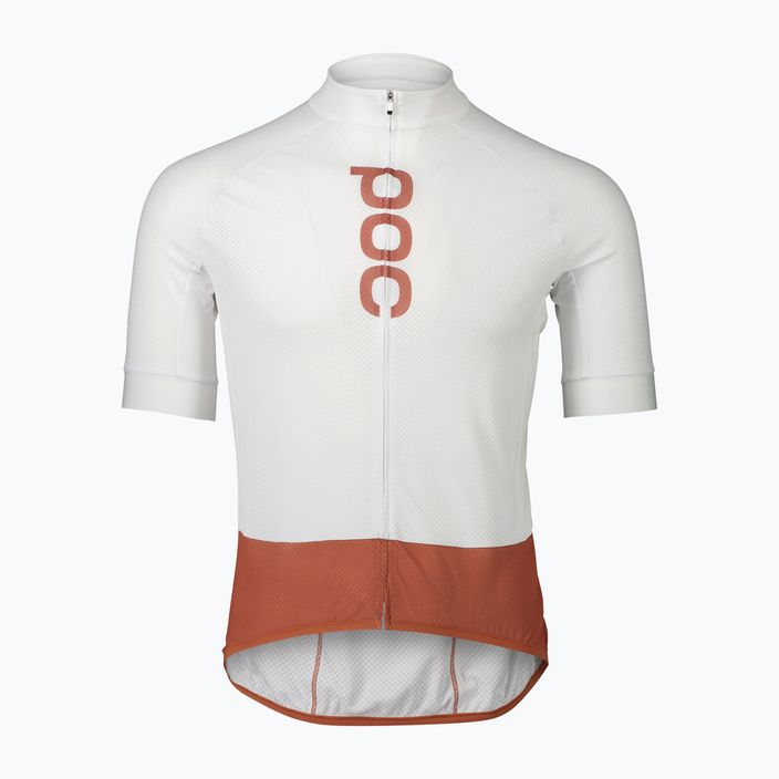 Koszulka rowerowa męska POC Essential Road Logo hydrogen white/himalayan salt 4