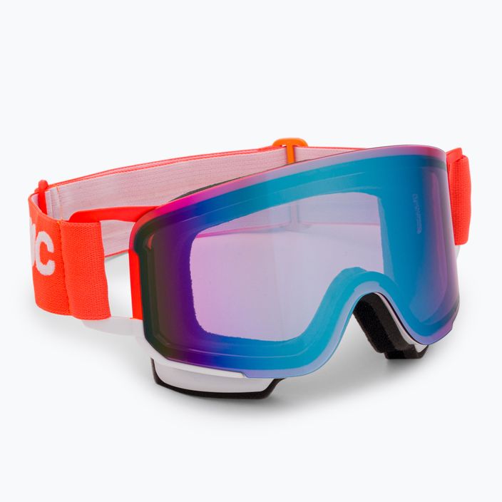 Gogle narciarskie POC Nexal Clarity Comp fluorescent orange/hydrogen white/spektris blue 2