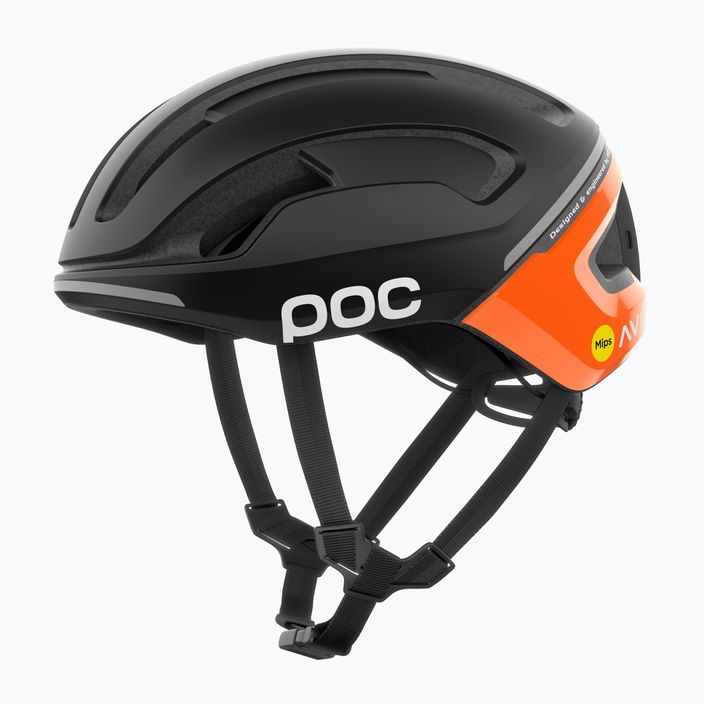 Kask rowerowy POC Omne Beacon MIPS fluorescent orange avip/uranium black matt 3