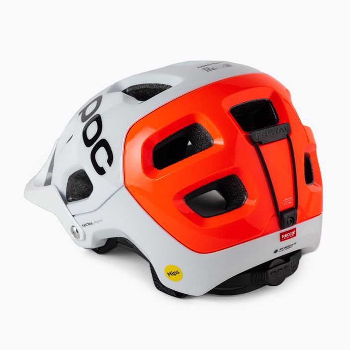 Kask rowerowy POC Tectal Race MIPS NFC hydrogen white/fluorescent orange avip 4