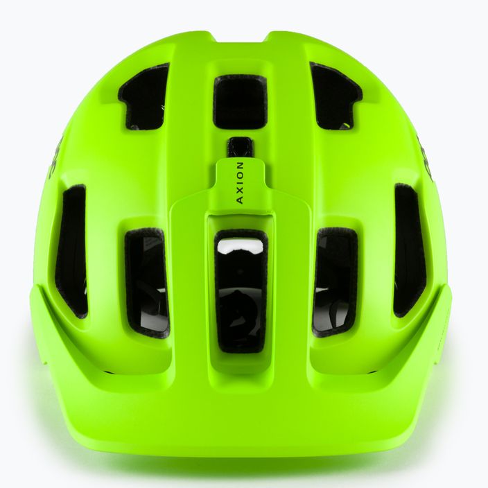 Kask rowerowy POC Axion fluorescent yellow/green matt 2