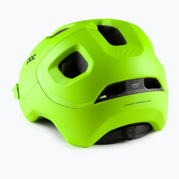 Kask rowerowy POC Axion fluorescent yellow/green matt 4
