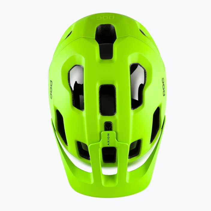 Kask rowerowy POC Axion fluorescent yellow/green matt 6