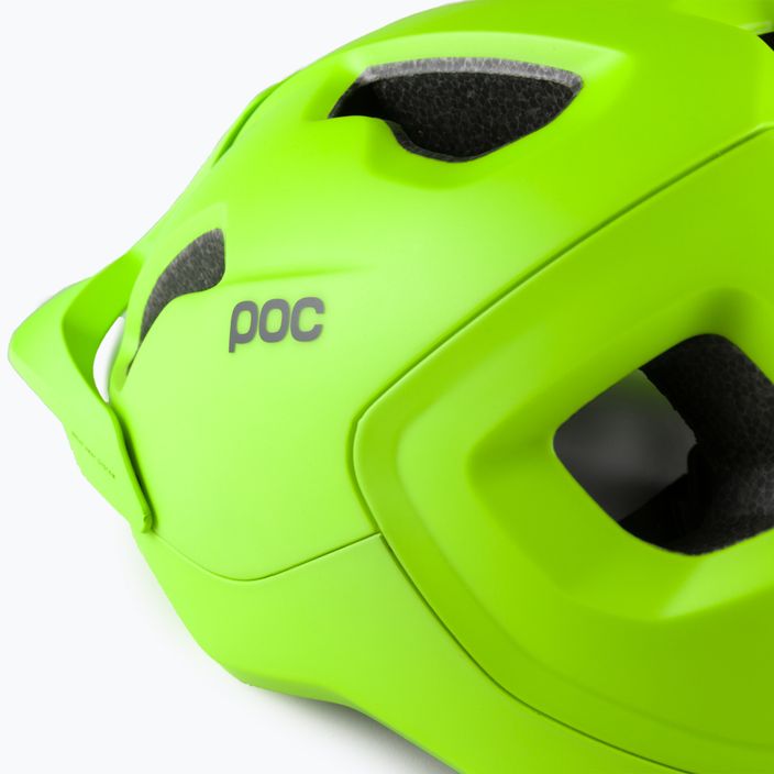 Kask rowerowy POC Axion fluorescent yellow/green matt 7
